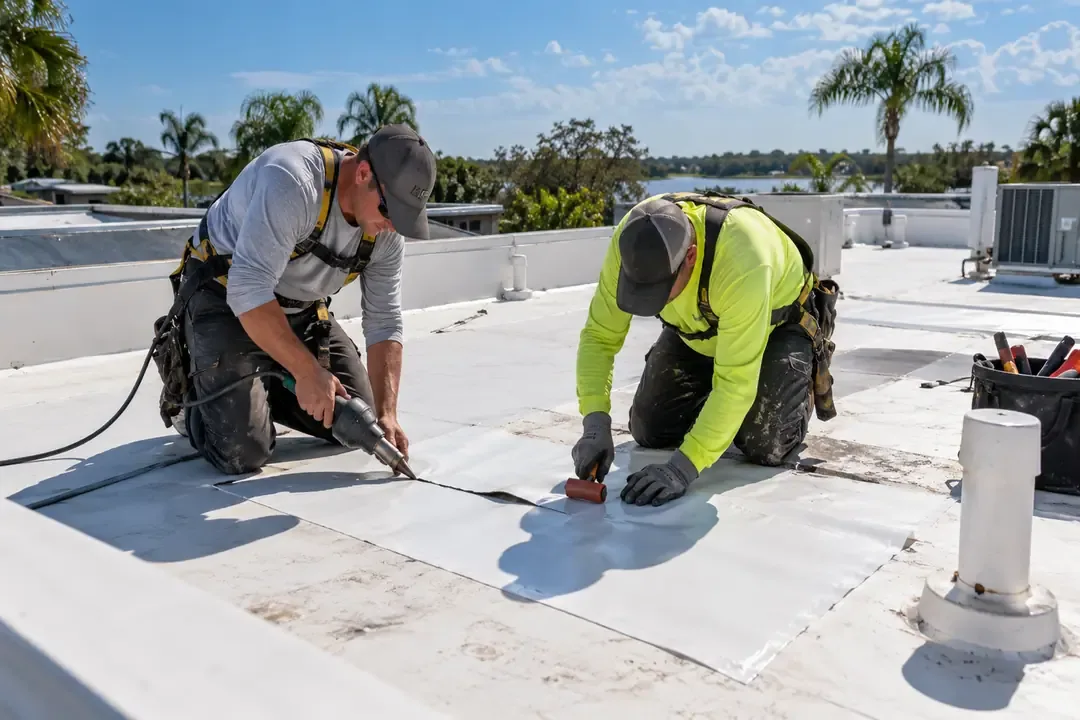Commercial Roof Membrane Puncture Repair in Menifee Commercial Roof Membrane Puncture Repair in Menifee