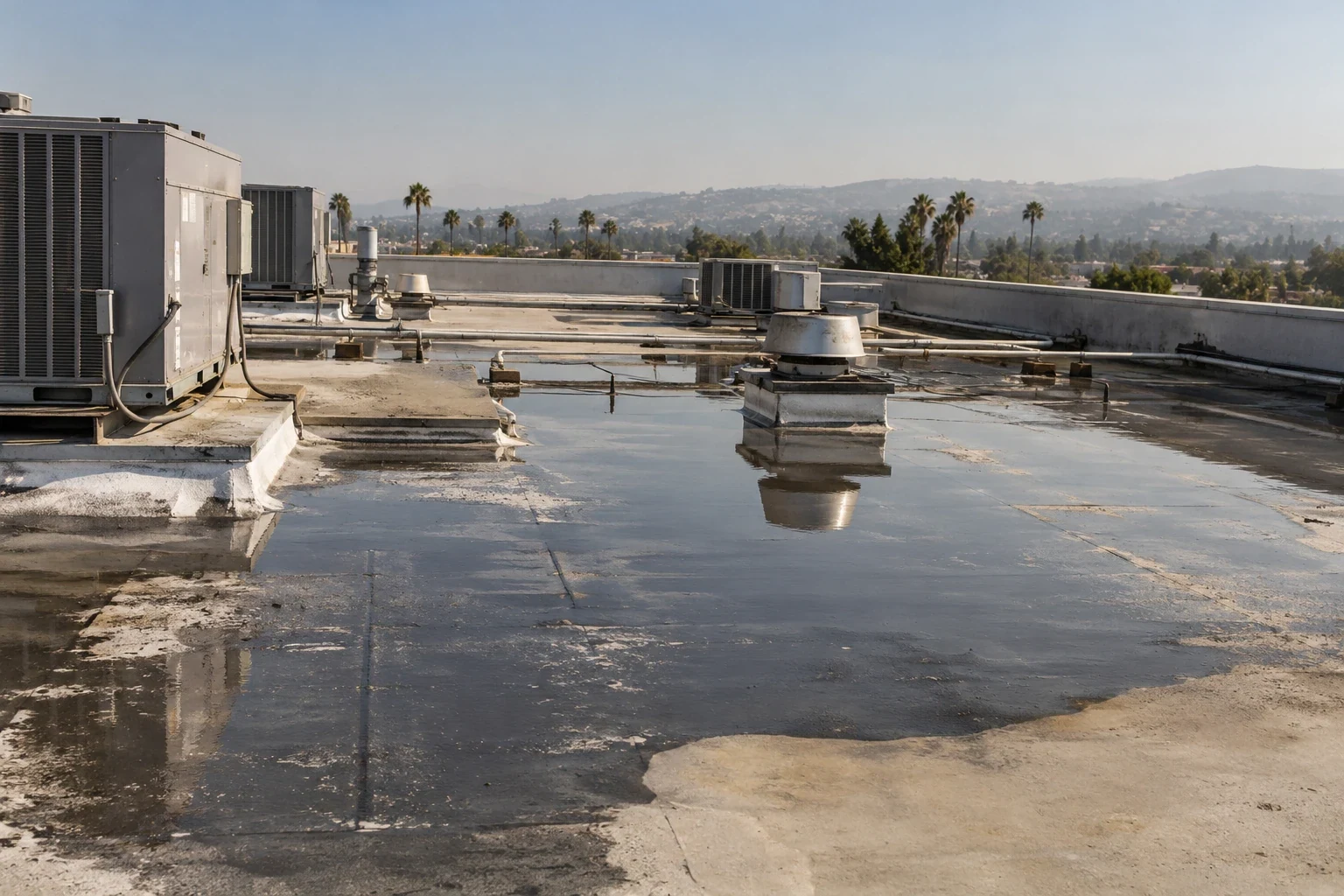 Ponding Water Roof Repair in Menifee